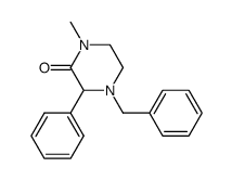 4-benzyl-1-methyl-2-oxo-3-phenylpiperazine结构式