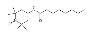 4-octanoylamino-2,2,6,6-tetramethylpiperidine-1-oxyl Structure