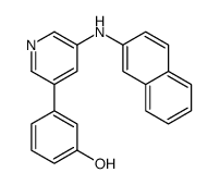 3-[5-(naphthalen-2-ylamino)pyridin-3-yl]phenol Structure