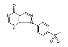 4H-Pyrazolo[3,4-d]pyrimidin-4-one, 1,5-dihydro-1-[4-(methylsulfonyl)phenyl] Structure