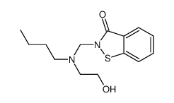 2-[[butyl(2-hydroxyethyl)amino]methyl]-1,2-benzisothiazol-3(2H)-one Structure