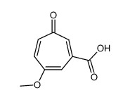 6-methoxy-3-oxo-cyclohepta-1,4,6-trienecarboxylic acid Structure