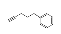 [S,(+)]-5-Phenyl-1-hexyne结构式