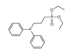 3-diethoxyphosphorylpropyl(diphenyl)phosphane结构式