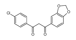 1-(1,3-benzodioxol-5-yl)-3-(4-chlorophenyl)propane-1,3-dione Structure