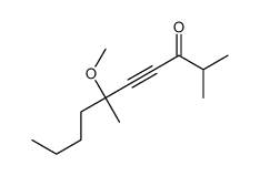 6-methoxy-2,6-dimethyldec-4-yn-3-one Structure