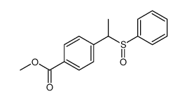 Benzoic acid, 4-[1-(phenylsulfinyl)ethyl]-, methyl ester结构式