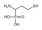 (1-amino-3-sulfanylpropyl)phosphonic acid结构式