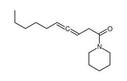 1-piperidin-1-yldeca-3,4-dien-1-one Structure