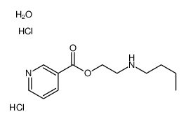 2-(butylamino)ethyl pyridine-3-carboxylate,hydrate,dihydrochloride Structure