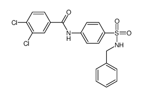 N-[4-(benzylsulfamoyl)phenyl]-3,4-dichlorobenzamide结构式