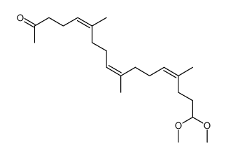 dimethyl acetal of 4,8,12-trimethyl-16-oxo-4Z,8Z,12Z-heptadecatrienal Structure