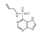 N-prop-2-enyl-7H-purine-6-sulfonamide结构式