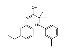 N-(3-ethylphenyl)-2-methyl-2-(3-methylanilino)propanamide结构式