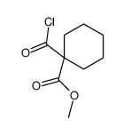 methyl 1-carbonochloridoylcyclohexane-1-carboxylate结构式