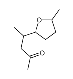 4-(tetrahydro-5-methyl-2-furyl)pentan-2-one structure