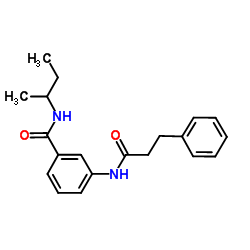 N-sec-Butyl-3-[(3-phenylpropanoyl)amino]benzamide Structure