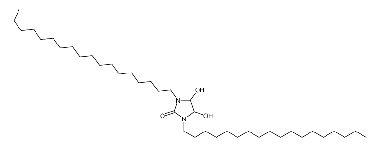 4,5-dihydroxy-1,3-dioctadecylimidazolidin-2-one Structure