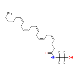 Docosahexaenoyl Ethanolamide-d4 Structure