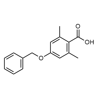 Benzoic acid, 2,6-dimethyl-4-(phenylmethoxy)- Structure