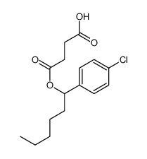 4-[1-(4-chlorophenyl)hexoxy]-4-oxobutanoic acid Structure