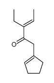 (3E)-1-(cyclopent-1-enyl)-3-ethyl-3-penten-2-one Structure