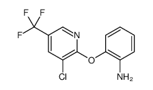 Benzenamine, 2-[[3-chloro-5-(trifluoromethyl)-2-pyridinyl]oxy] structure