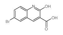 6-BROMO-2-HYDROXYQUINOLINE-3-CARBOXYLIC ACID structure