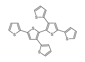 3,3',5,5'-tetrakis(2-thienyl)-2,2'-bithiophene Structure