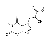 3-(1,3-dimethyl-2,6-dioxo-1,2,3,6-tetrahydro-purin-7-yl)-2-hydroxy-propionic acid methyl ester Structure