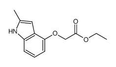 ethyl (2-methyl-1H-indol-4-yloxy)acetate结构式