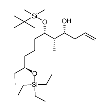 (4R,5S,6S,10S)-6-(tert-butyldimethylsilyloxy)-5-methyl-10-(triethylsilyloxy)dodec-1-en-4-ol Structure