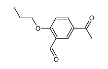 5-acetyl-2-propoxy-benzaldehyde结构式