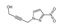 4-(3-nitro-pyrazol-1-yl)-but-2-yn-1-ol Structure