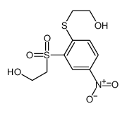 2-[2-(2-hydroxyethylsulfonyl)-4-nitrophenyl]sulfanylethanol结构式