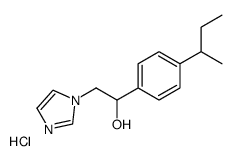 1-(4-butan-2-ylphenyl)-2-imidazol-1-ylethanol,hydrochloride Structure