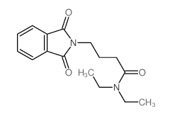 2H-Isoindole-2-butanamide,N,N-diethyl-1,3-dihydro-1,3-dioxo- Structure