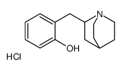 2-(1-azabicyclo[2.2.2]octan-2-ylmethyl)phenol,hydrochloride Structure