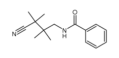 4-(Benzoylamino)-2,2,3,3-tetramethylbutyronitril Structure