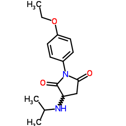 1-(4-Ethoxyphenyl)-3-(isopropylamino)-2,5-pyrrolidinedione Structure