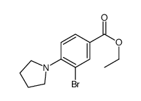 ethyl 3-bromo-4-pyrrolidin-1-ylbenzoate Structure