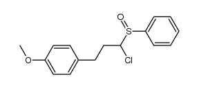 1-chloro-3-(4-methoxyphenyl)propyl phenyl sulfoxide结构式