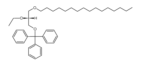 1-hexadecyl-2-ethyl-3-(triphenylmethyl)-sn--glycerol Structure