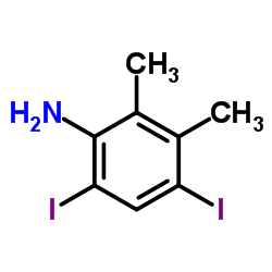 4,6-Diiodo-2,3-dimethylaniline Structure