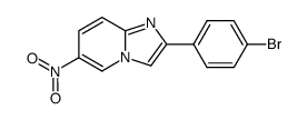 2-(4-bromophenyl)-6-nitroimidazo[1,2-a]pyridine结构式