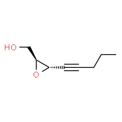 Oxiranemethanol, 3-(1-pentynyl)-, (2S-trans)- (9CI) structure