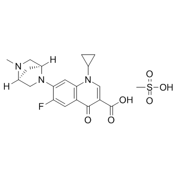 甲磺酸达氟沙星结构式