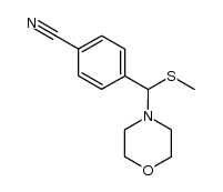 4-((methylthio)(morpholino)methyl)benzonitrile结构式