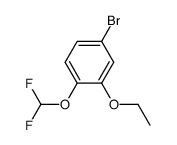 4-BROMO-1-(DIFLUOROMETHOXY)-2-ETHOXYBENZENE Structure