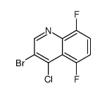 3-bromo-4-chloro-5,8-difluoroquinoline structure